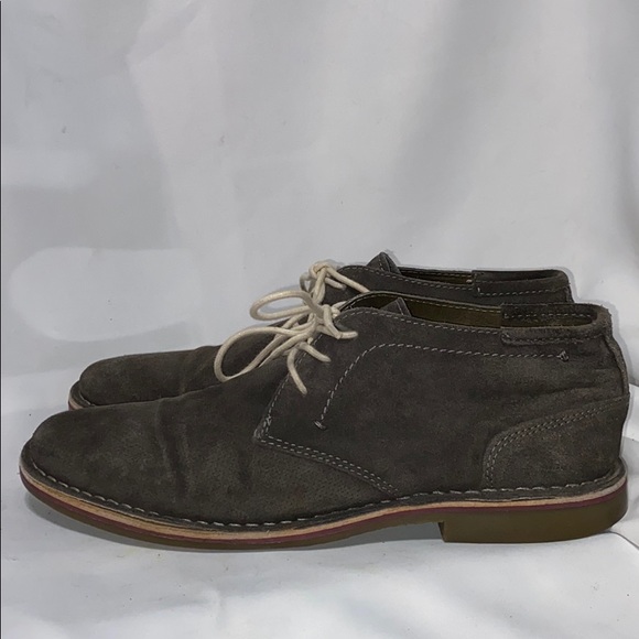 Kenneth Cole Reaction Gray Leather Chukka Boots - Picture 3 of 10